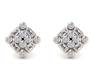 Palladium Ear Tops Jewellery